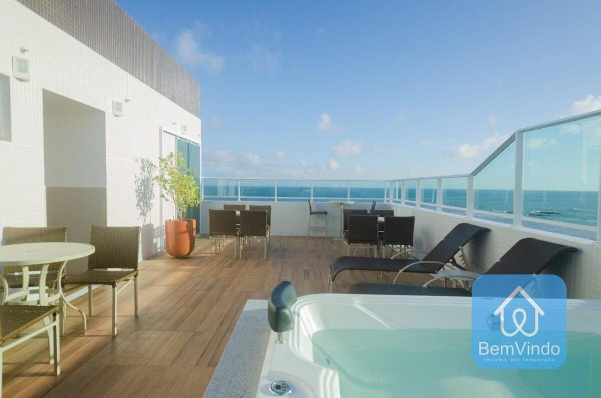 Studio A 150M Da Praia De Piata السلفادور المظهر الخارجي الصورة